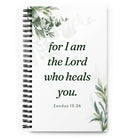 Exodus 15:26 Bible Verse, Gods voice Spiral Notebook Stationery Default Title