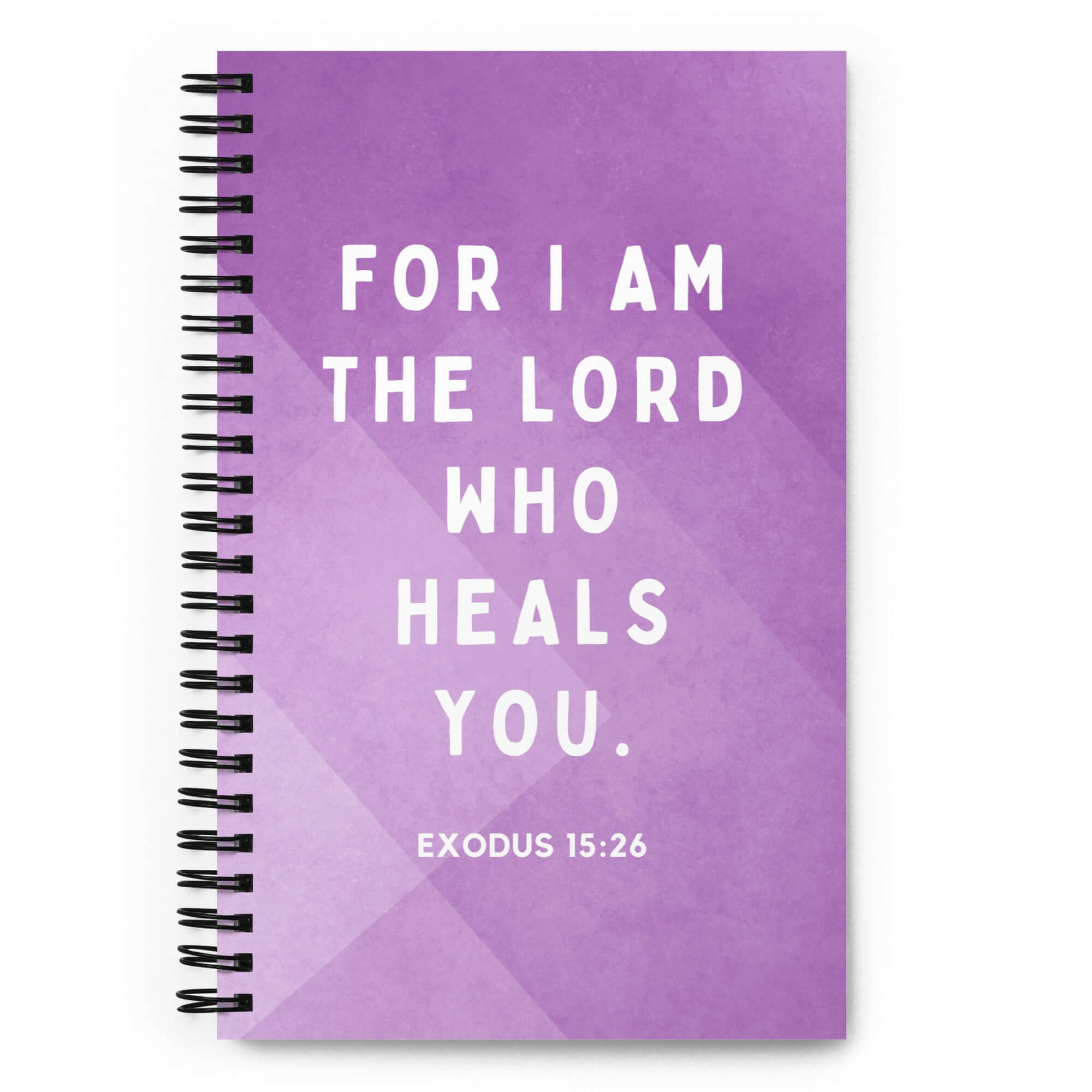 Exodus 15:26 Bible Verse, in his eyes Spiral Notebook Stationery Default Title