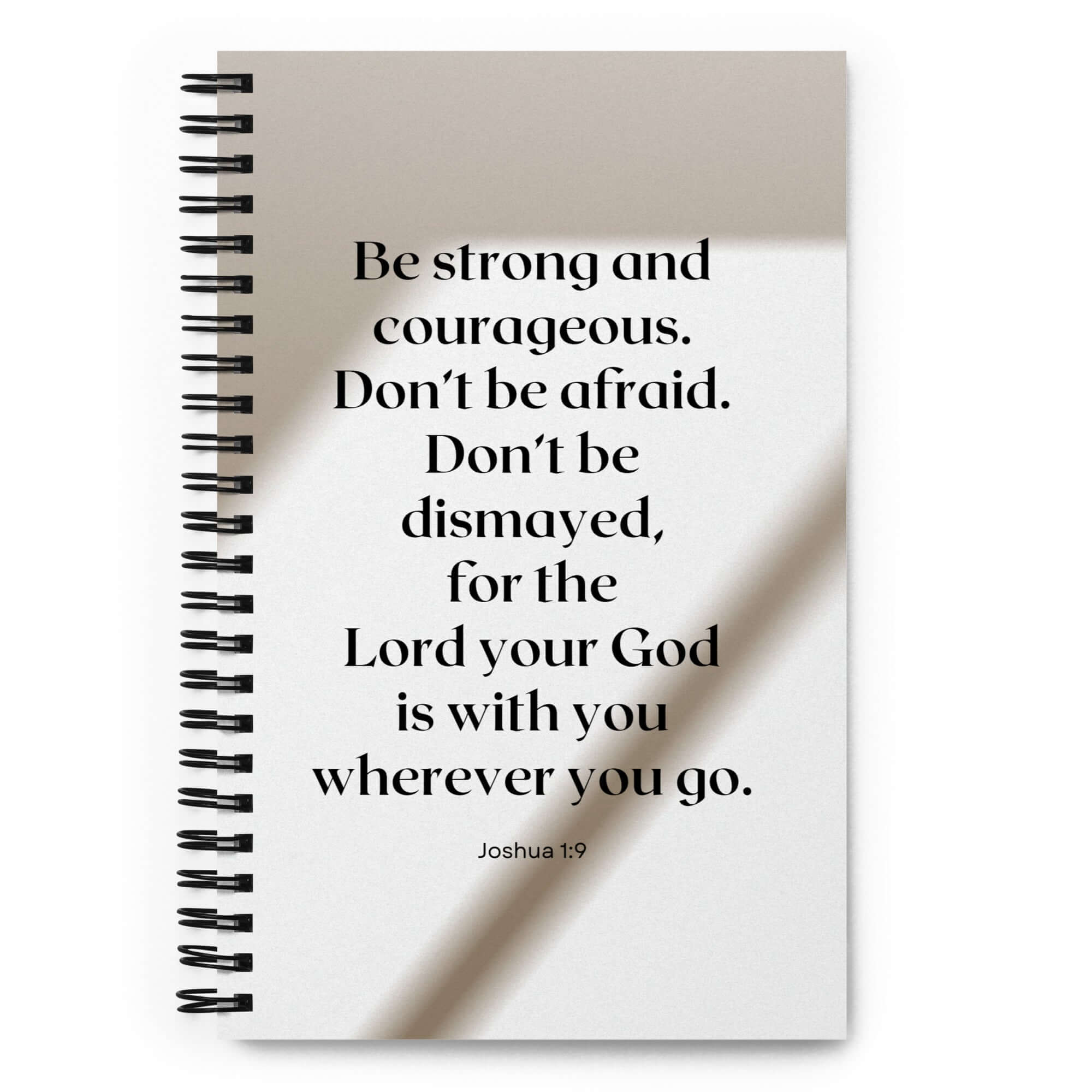 Joshua 1:9 Bible Verse, for the Lord Spiral Notebook Stationery Default Title