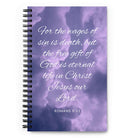 Romans 6:23 Bible Verse, free gift Spiral Notebook Stationery Default Title