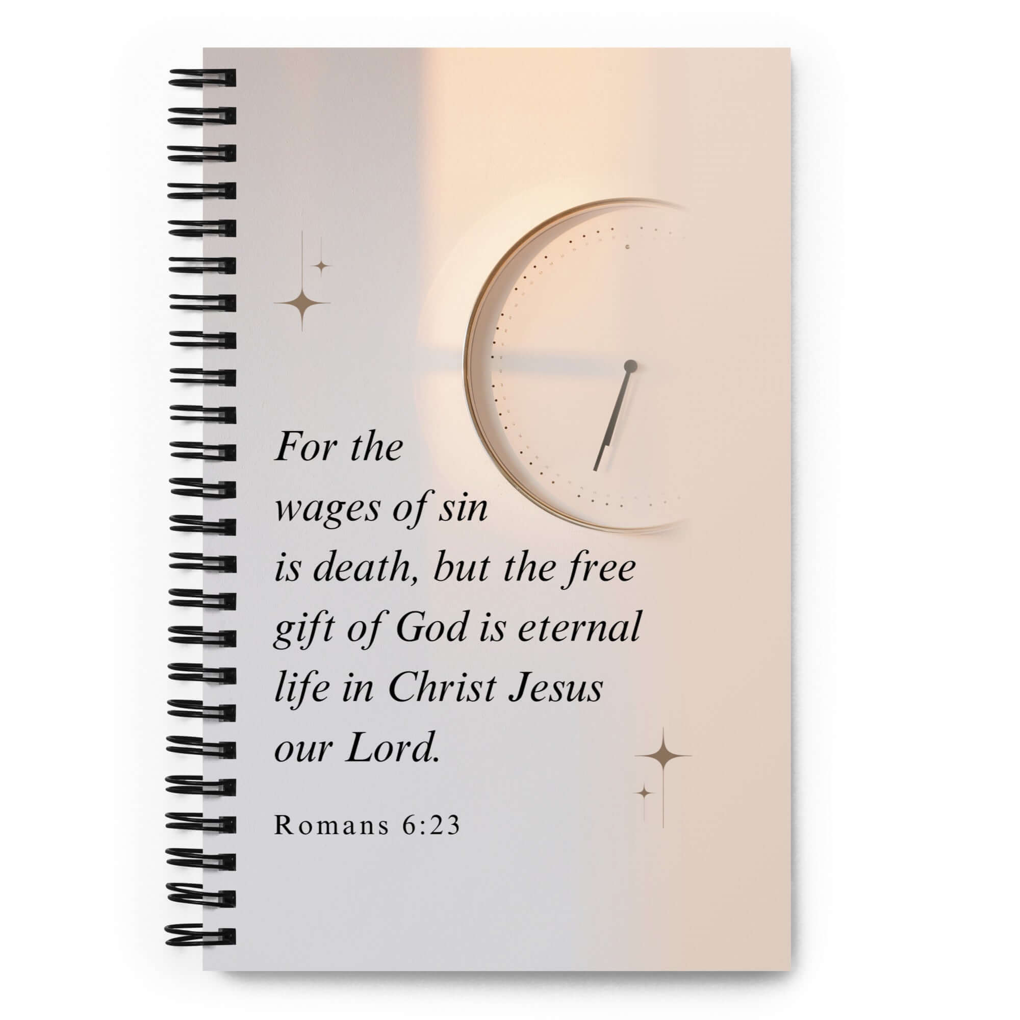 Romans 6:23 Bible Verse, our Lord Spiral Notebook Stationery Default Title