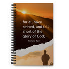 Romans 3:23 Bible Verse, of God Spiral Notebook Stationery Default Title