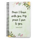 John 14:27 Bible Verse, My peace Spiral Notebook Stationery Default Title