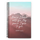 John 14:27 Bible Verse, I give you Spiral Notebook Stationery Default Title