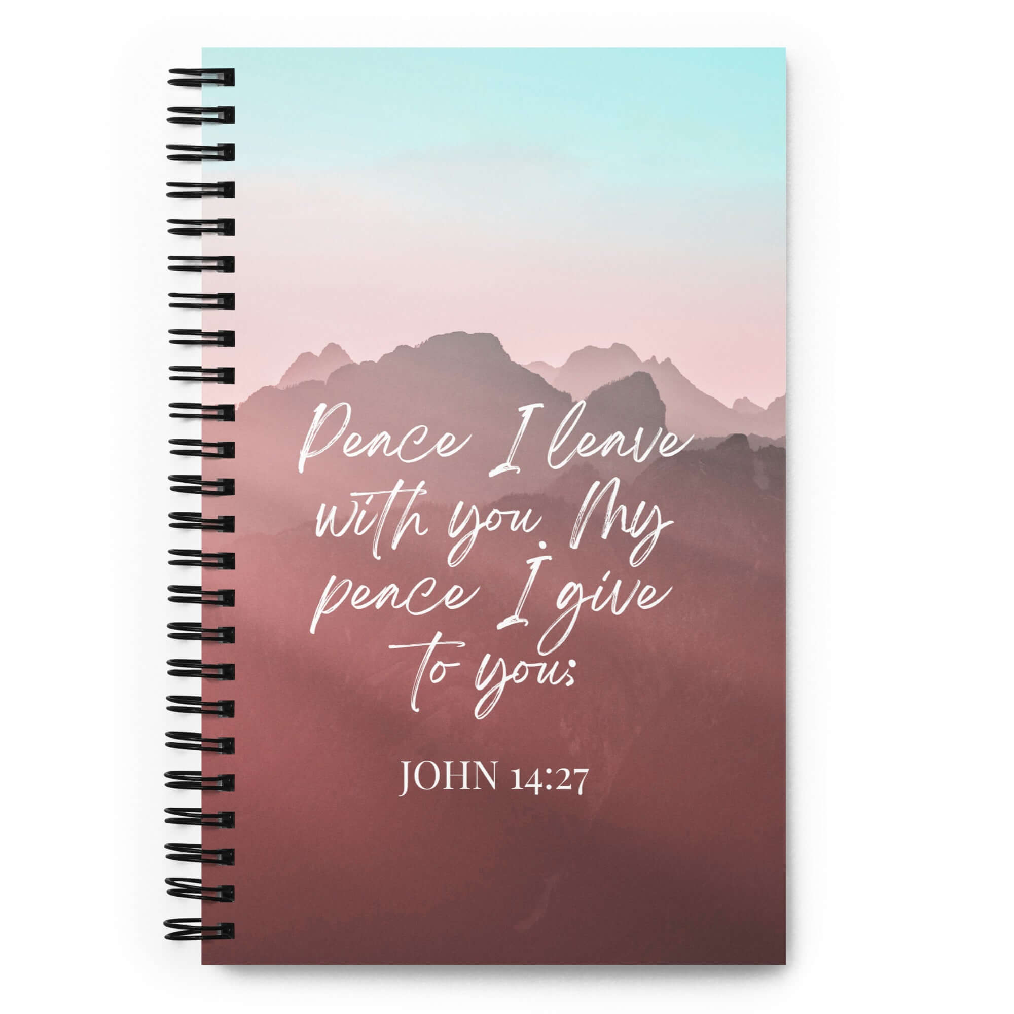 John 14:27 Bible Verse, I give you Spiral Notebook Stationery Default Title