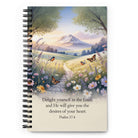 Psalm 37:4 Bible Verse, Delight Spiral Notebook Default Title