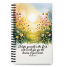 Psalm 37:4 Bible Verse, will give Spiral Notebook Default Title