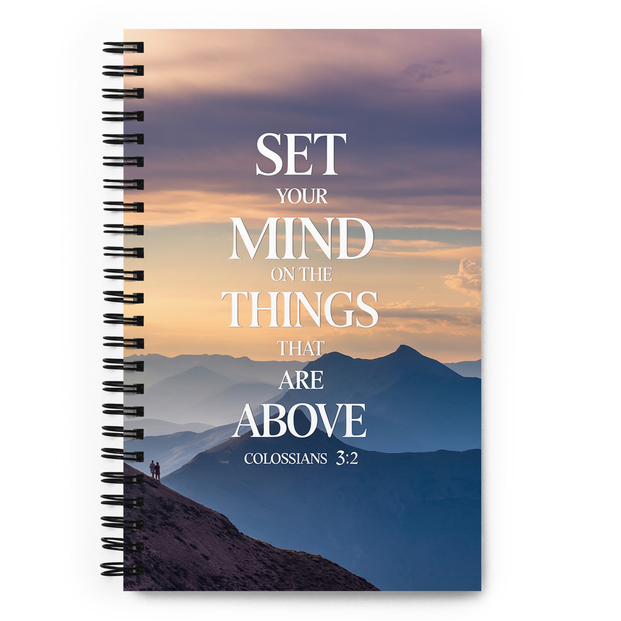 Colossians 3:2 Bible Verse things that Spiral Notebook Default Title
