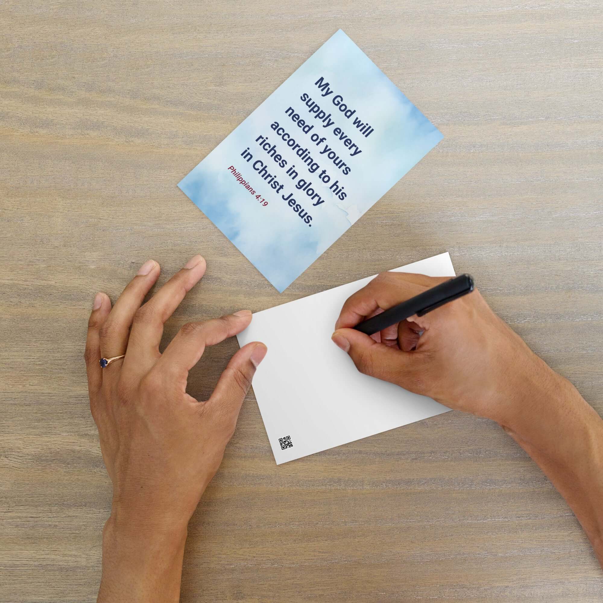 Philippians 4:19 Bible Verse, God will supply Standard Postcard Stationery Default Title