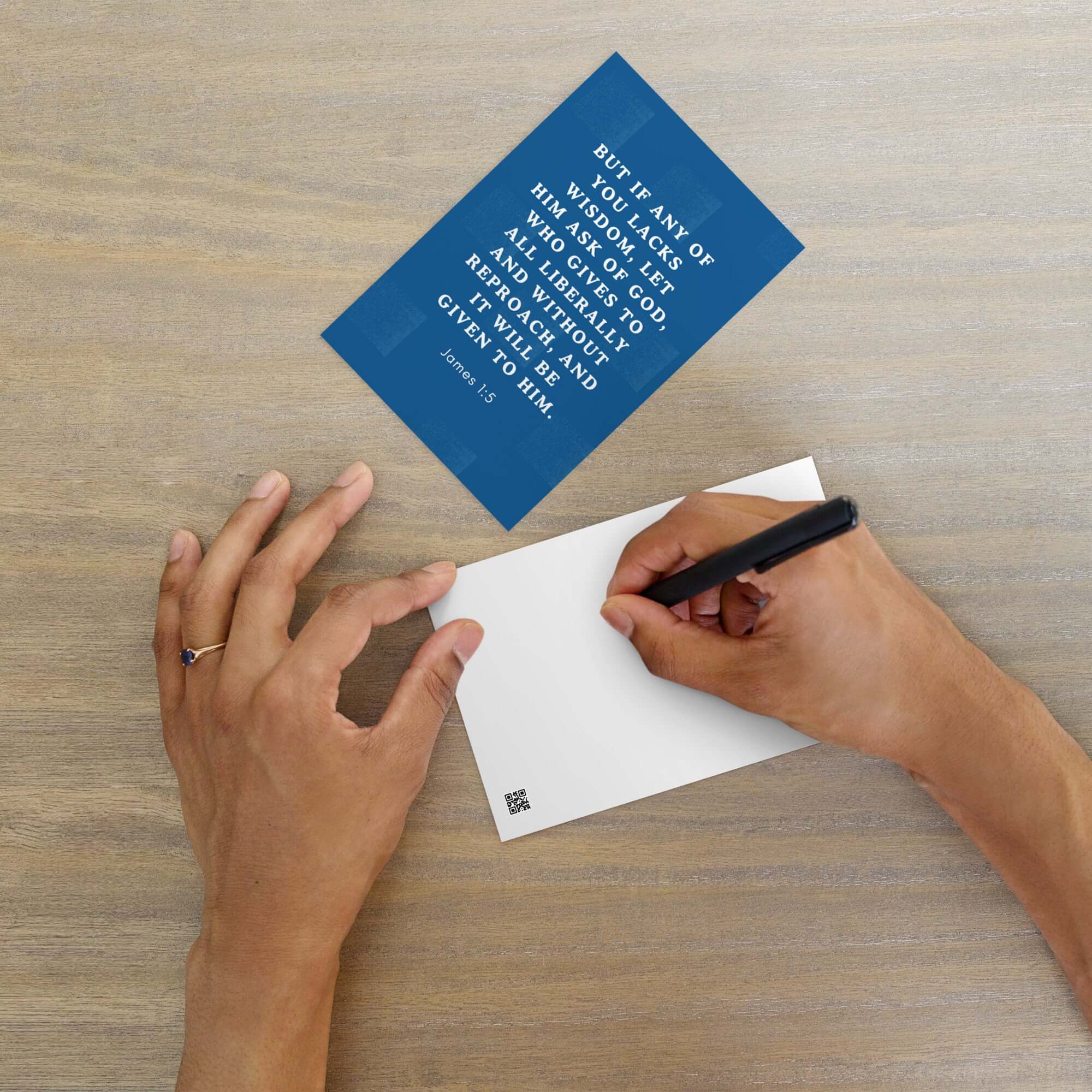 James 1:5 Bible Verse, gives to all Standard Postcard Stationery Default Title