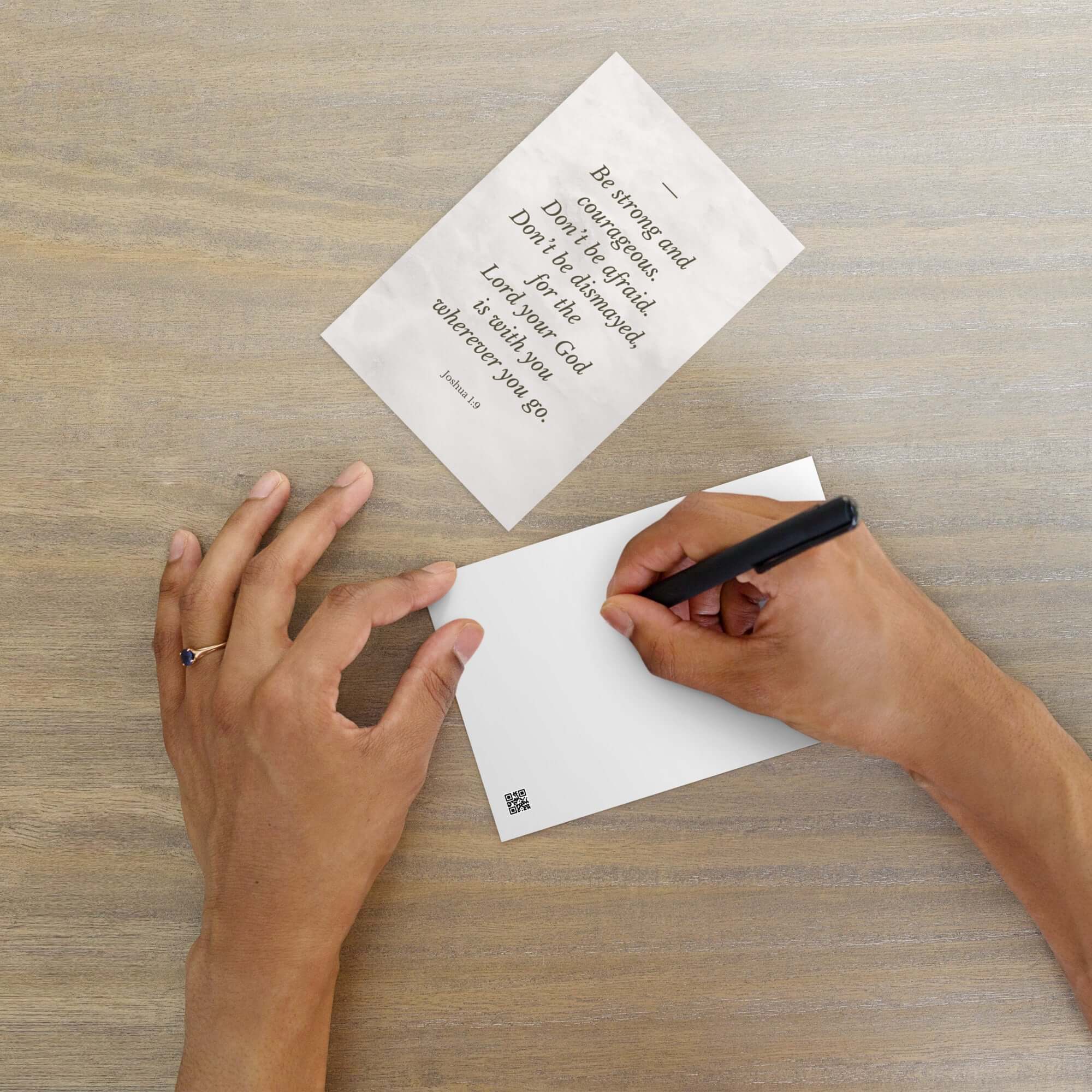 Joshua 1:9 Bible Verse, Be strong Standard Postcard Stationery Default Title