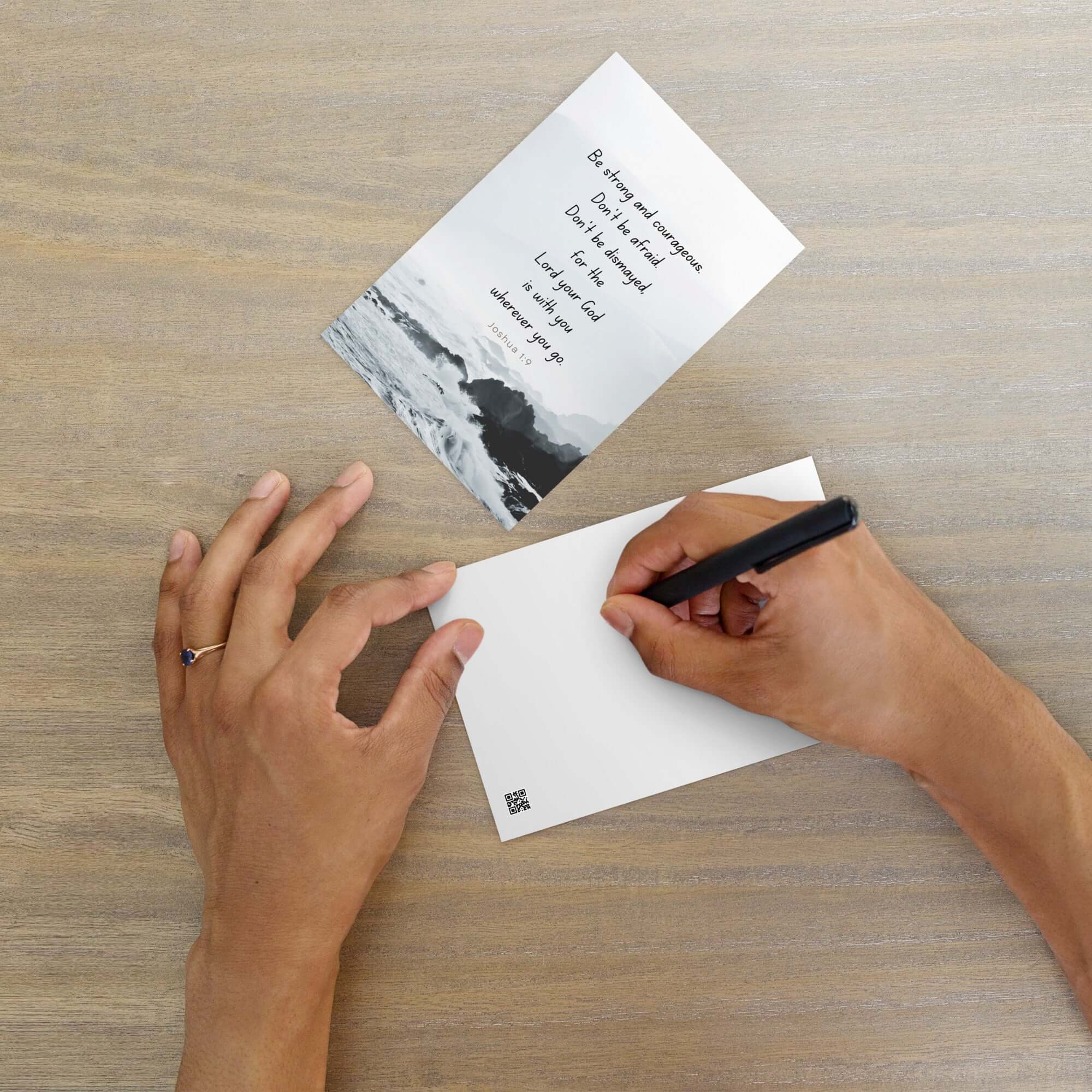 Joshua 1:9 Bible Verse, Do not be afraid Standard Postcard Stationery Default Title