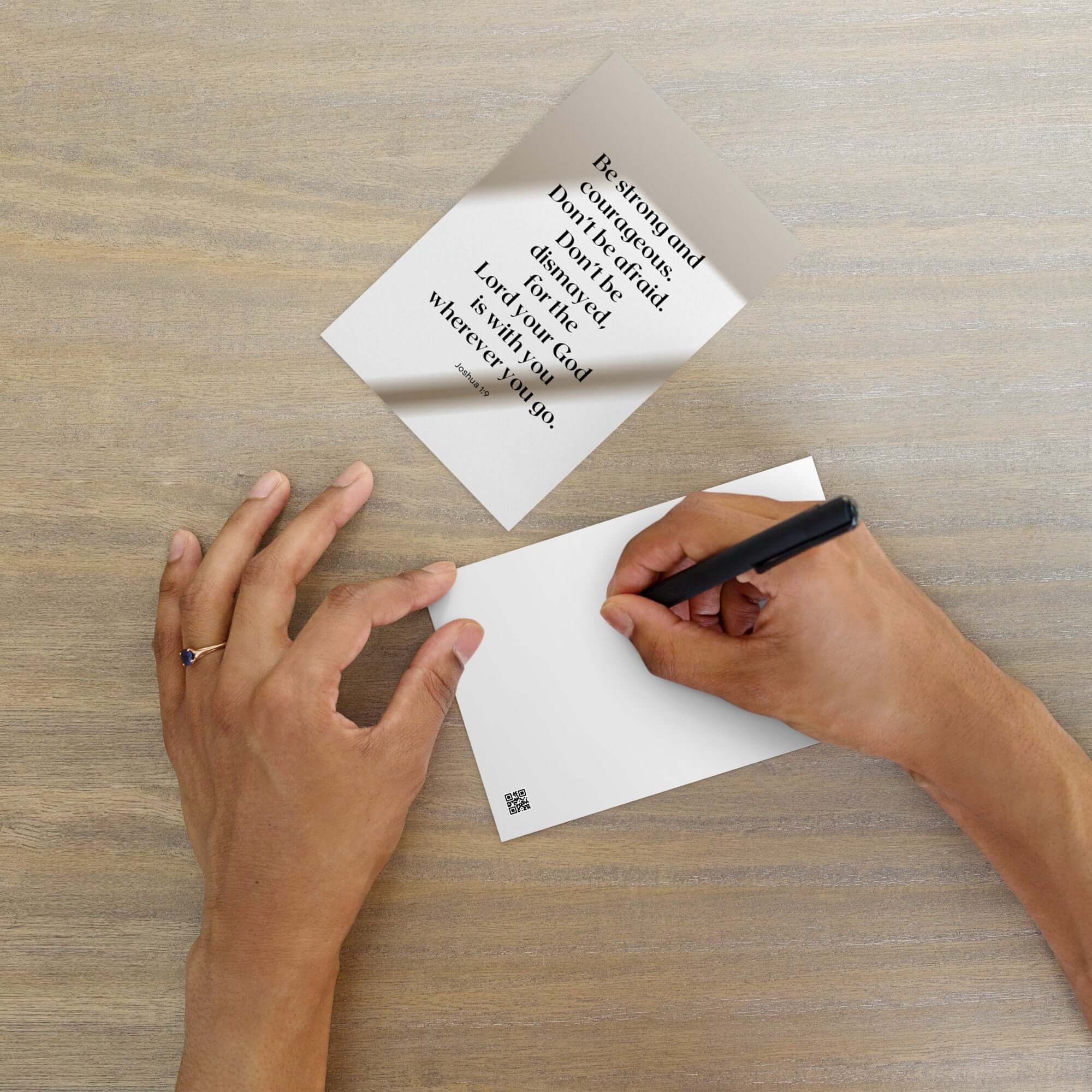 Joshua 1:9 Bible Verse, for the Lord Standard Postcard Stationery Default Title