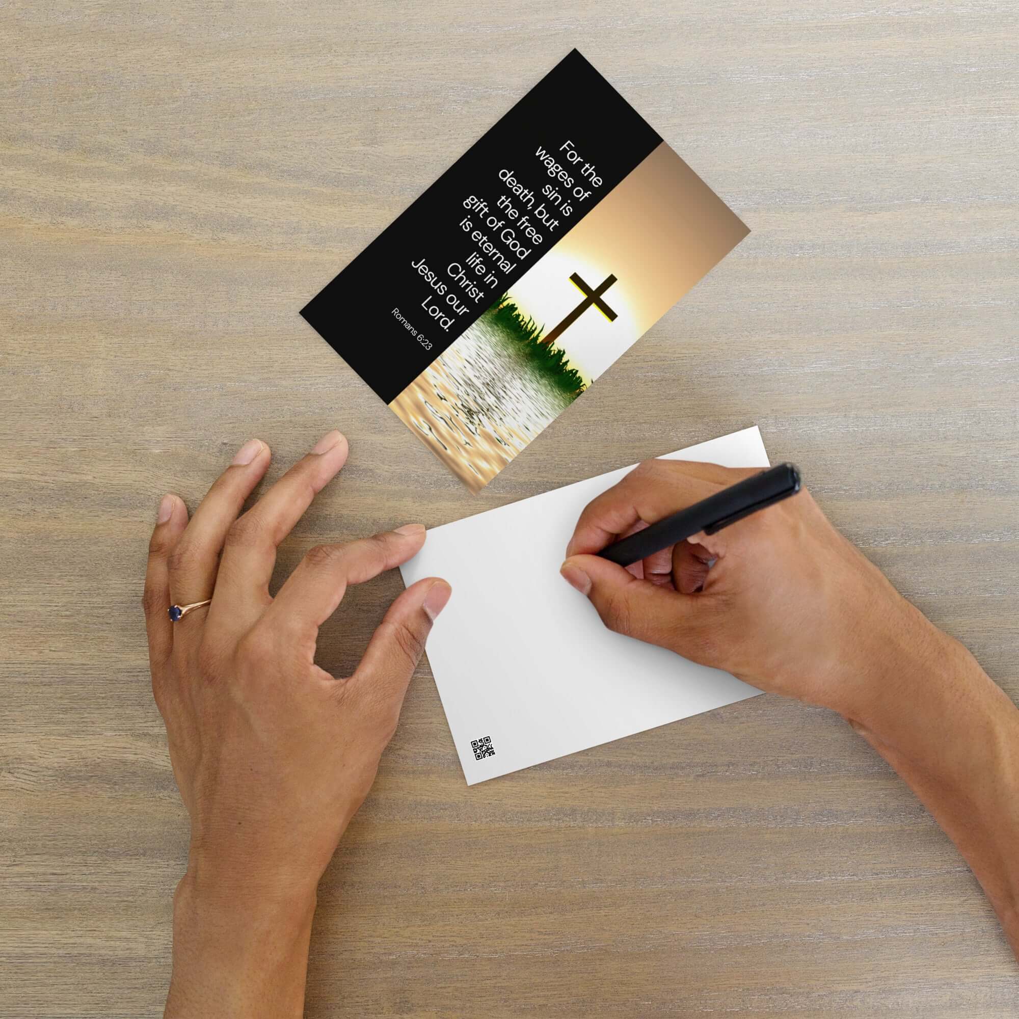 Romans 6:23 Bible Verse, the wages Standard Postcard Stationery Default Title