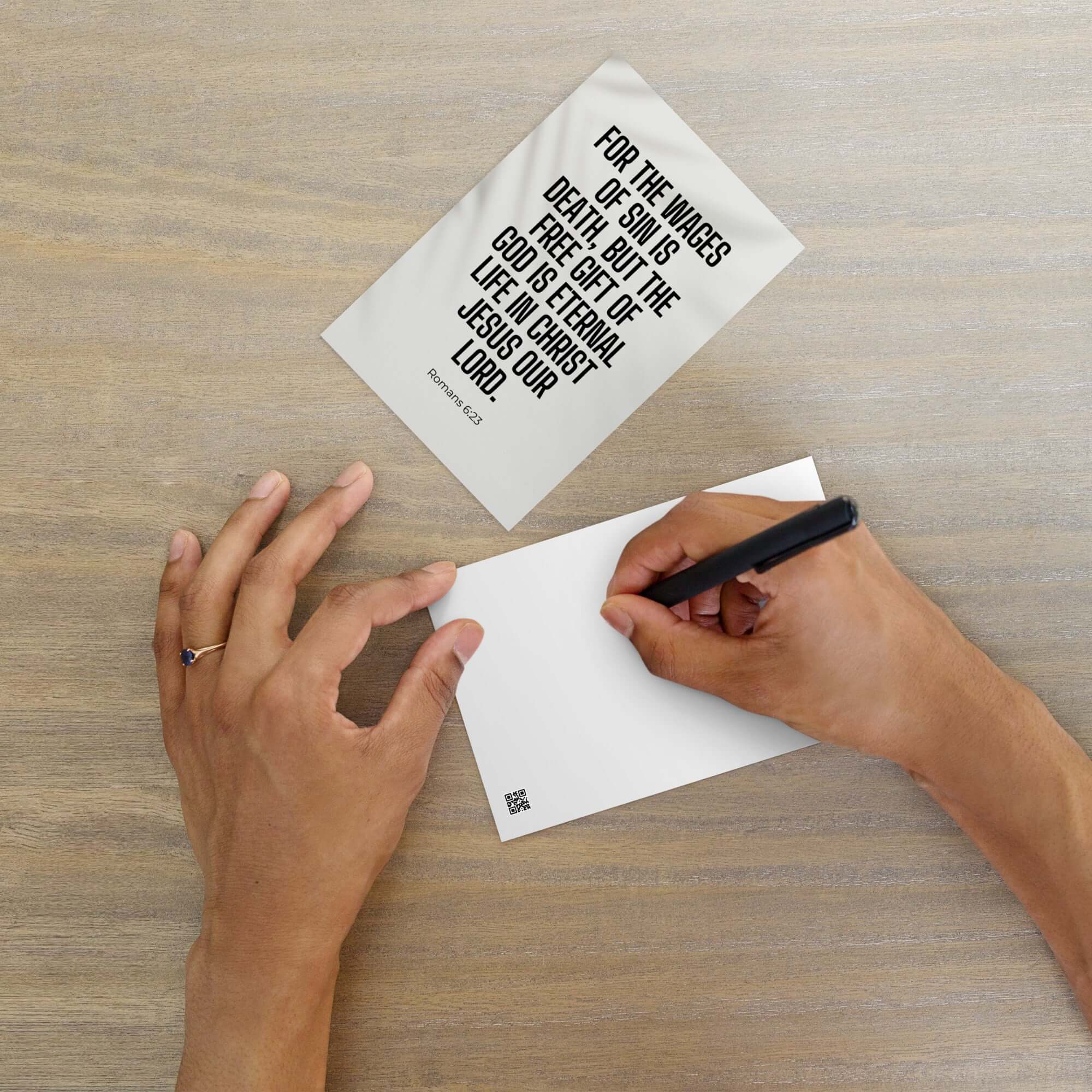 Romans 6:23 Bible Verse, eternal life Standard Postcard Stationery Default Title