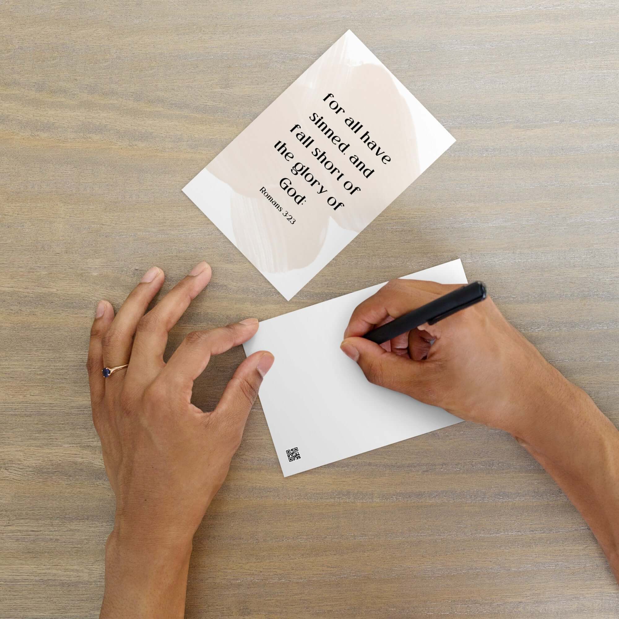 Romans 3:23 Bible Verse, fall short Standard Postcard Stationery Default Title