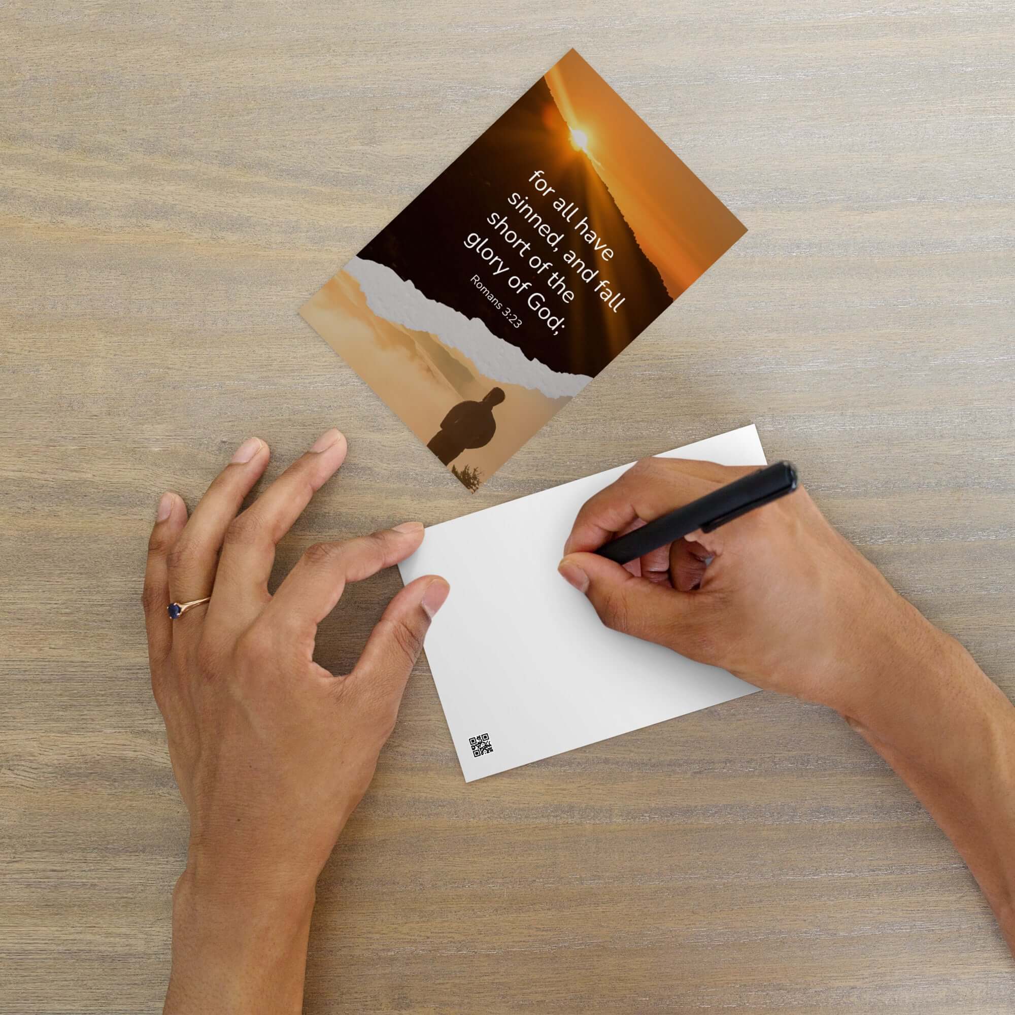 Romans 3:23 Bible Verse, of God Standard Postcard Stationery Default Title