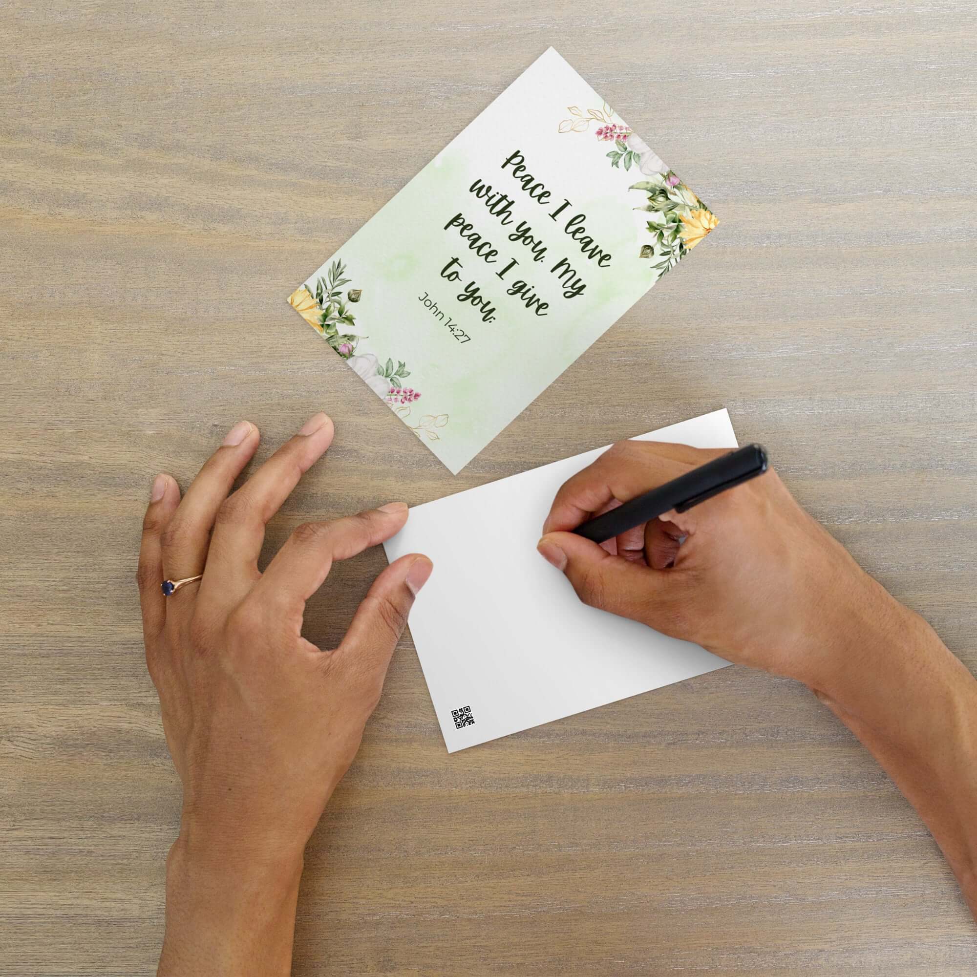 John 14:27 Bible Verse, My peace Standard Postcard Stationery Default Title