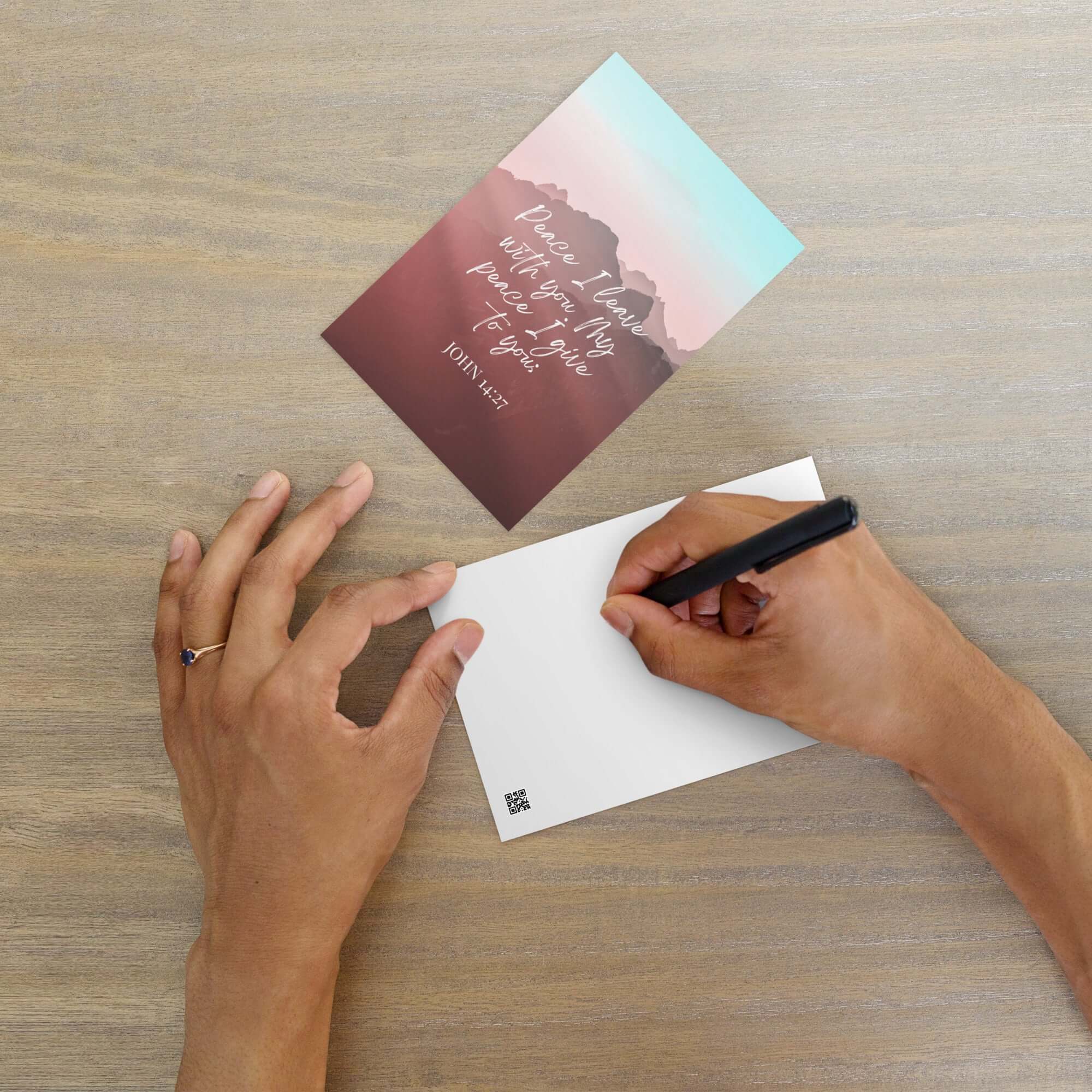 John 14:27 Bible Verse, I give you Standard Postcard Stationery Default Title