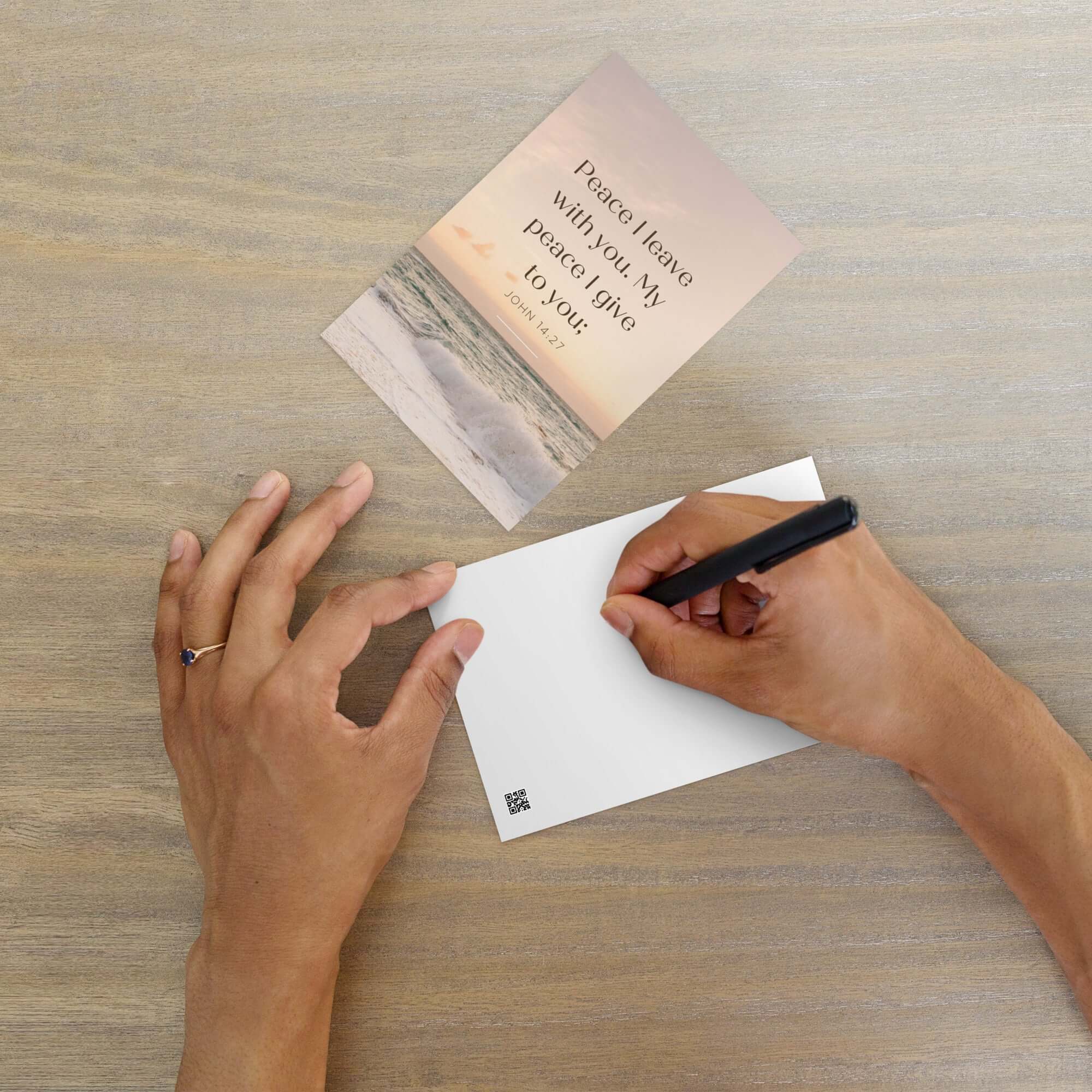 John 14:27 Bible Verse, not as the Standard Postcard Stationery Default Title