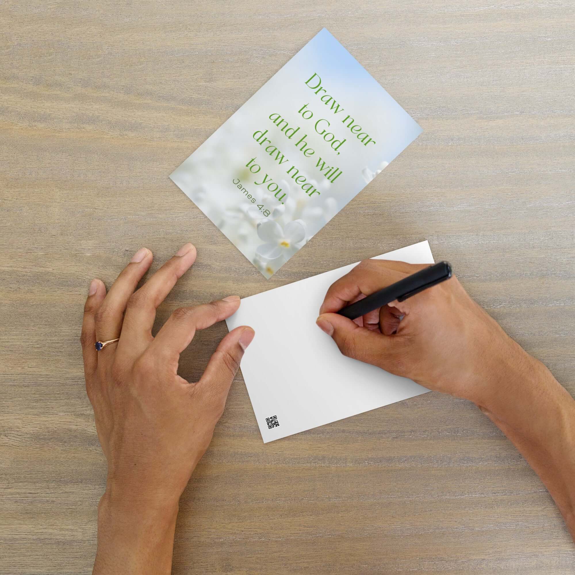 James 4:8 Bible Verse, Draw near Standard Postcard Stationery Default Title