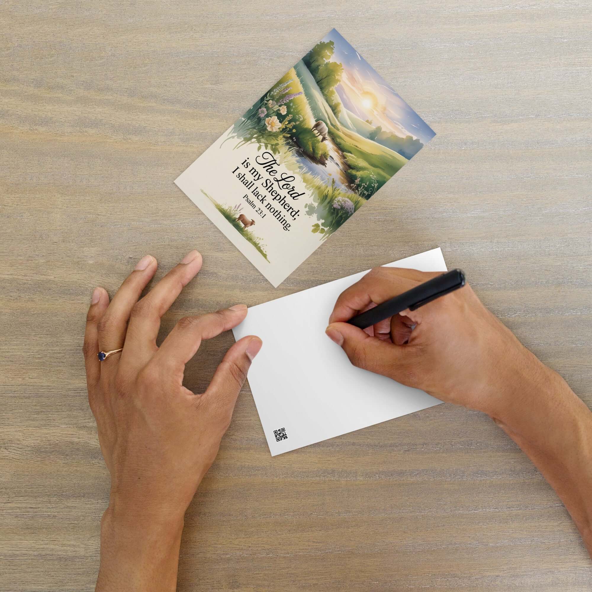 Psalm 23:1 Bible Verse, Lord Standard Postcard Default Title