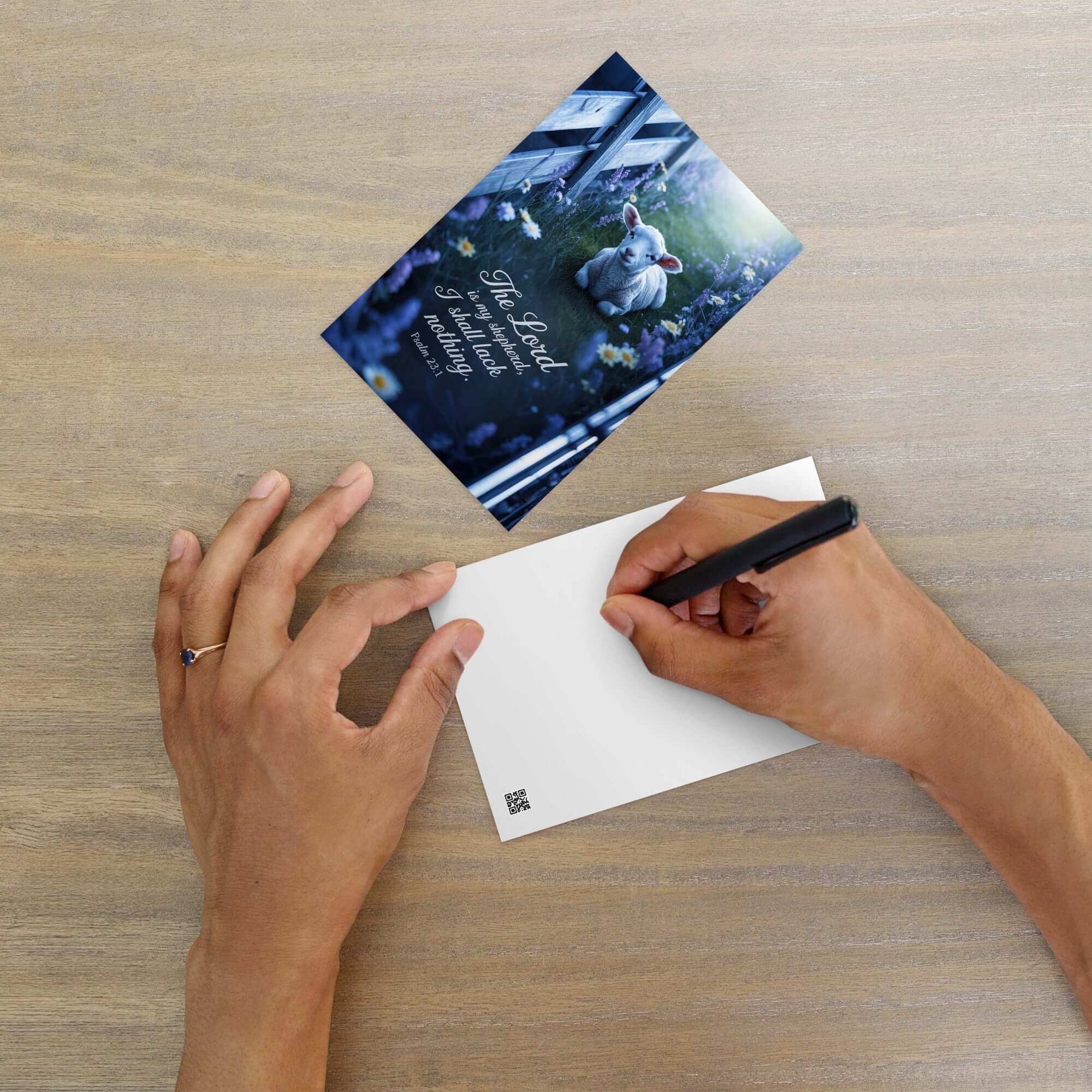 Psalm 23:1 Bible Verse, Shepherd Standard Postcard Default Title