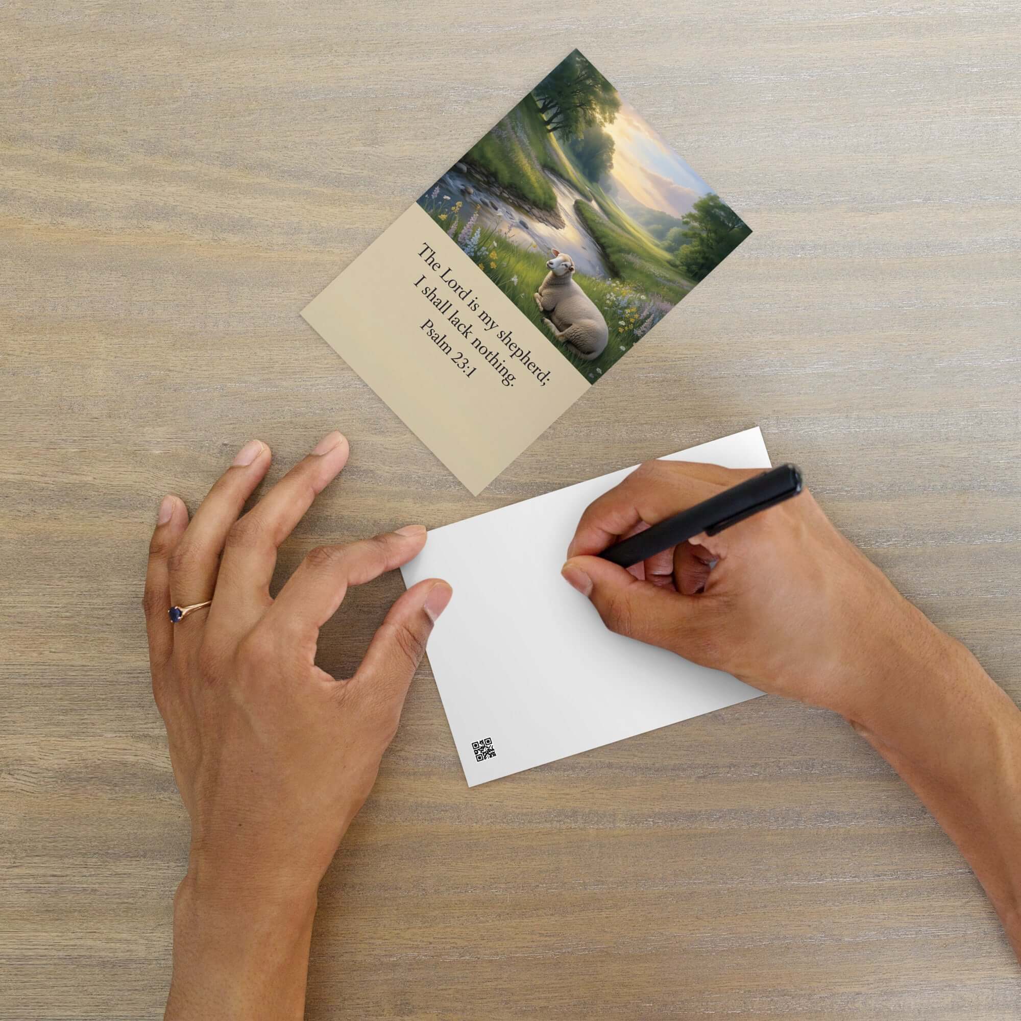 Psalm 23:1 Bible Verse, I shall Standard Postcard Default Title