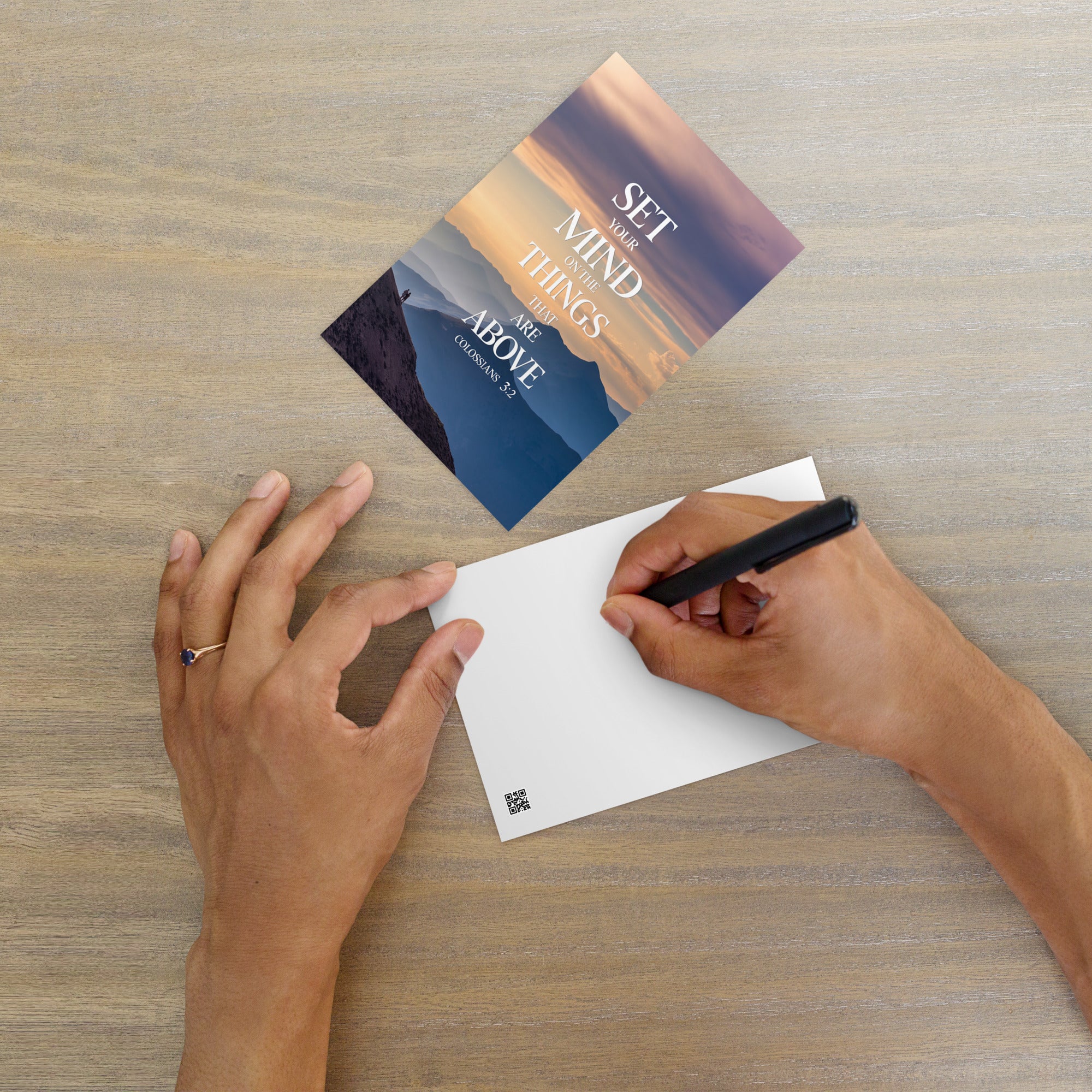 Colossians 3:2 Bible Verse things that Standard Postcard Default Title