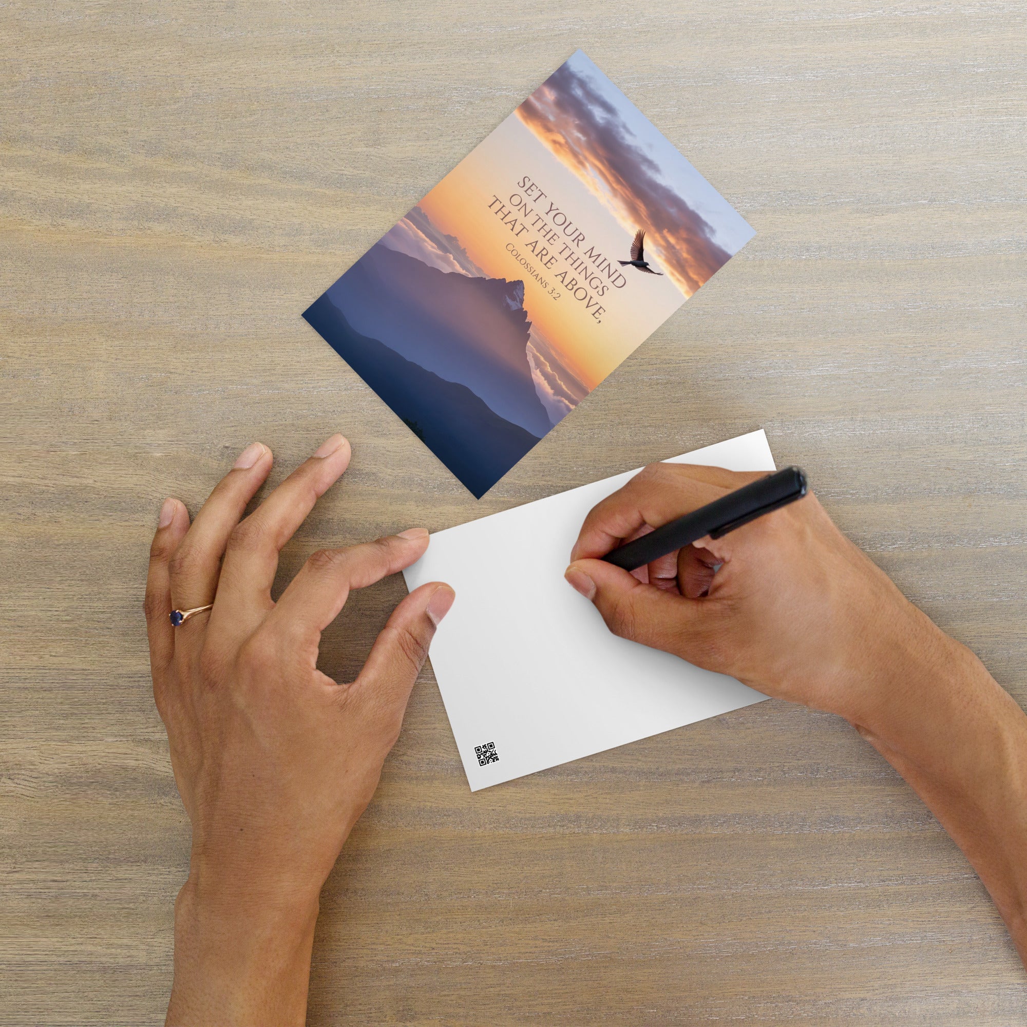 Colossians 3:2 Bible Verse are above Standard Postcard Default Title