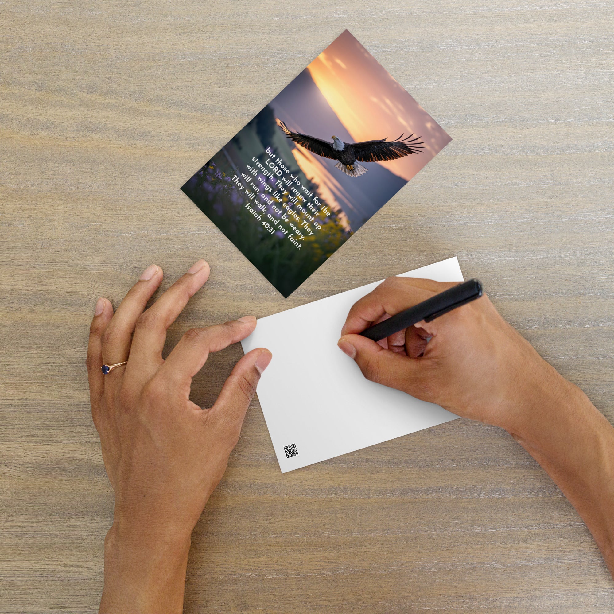 Isaiah 40:31 Bible Verse Renew Strength Standard Postcard Default Title