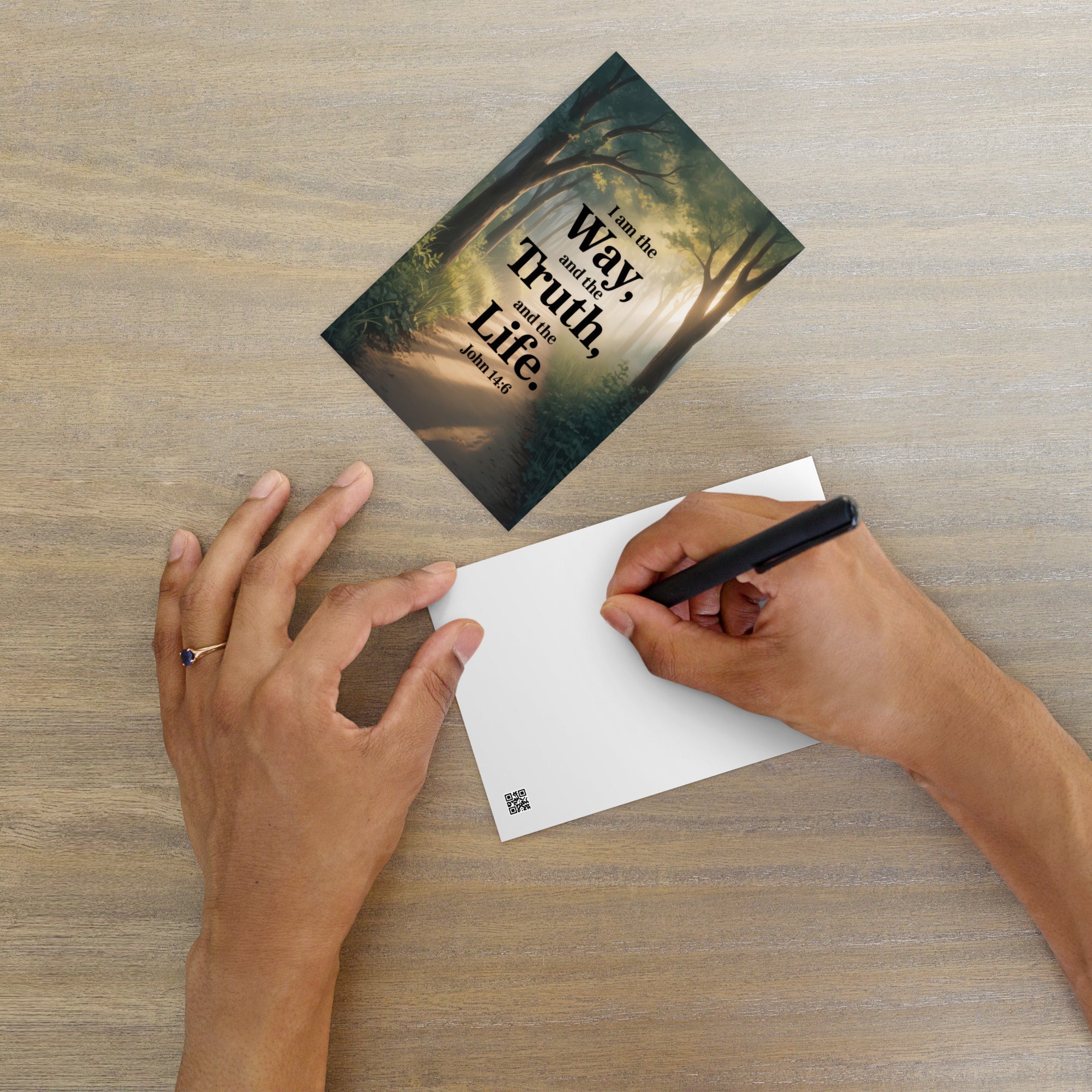 John 14:6 Bible Verse The Life Standard Postcard Default Title