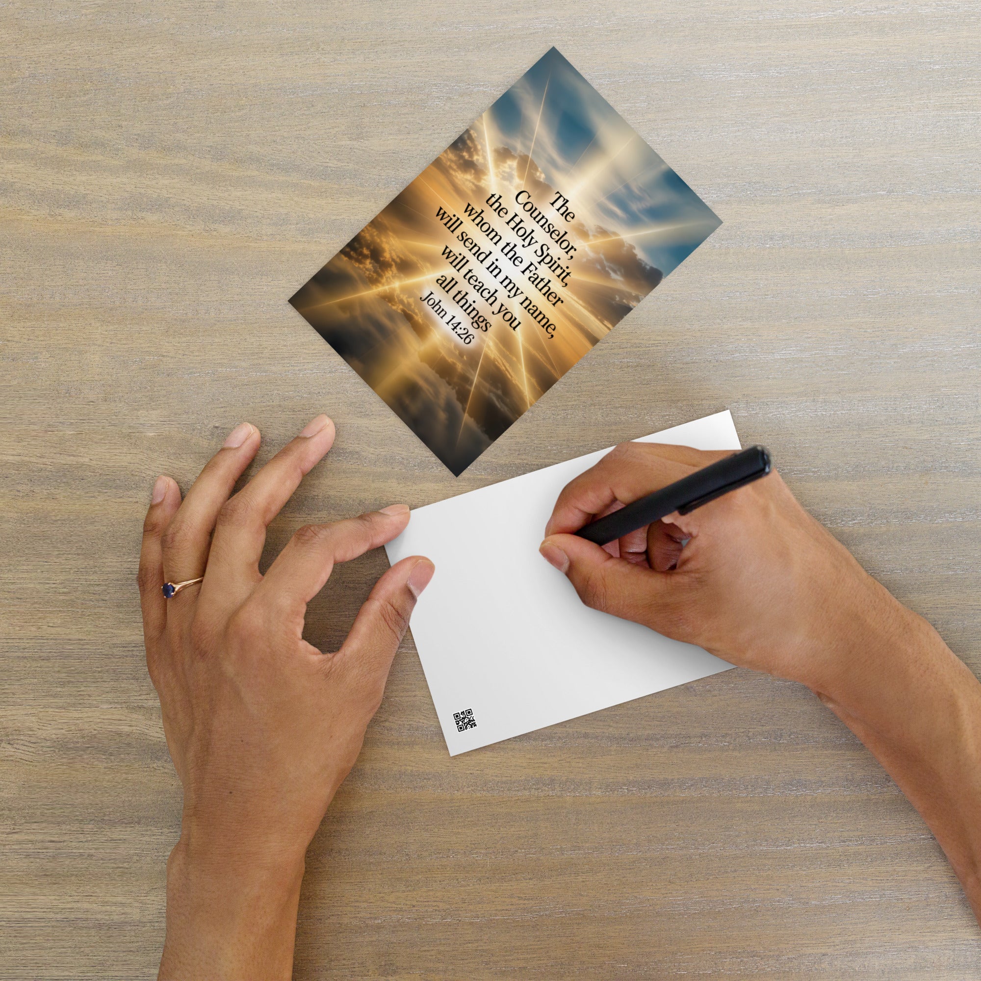 John 14:26 Bible Verse will send Standard Postcard Default Title