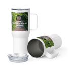 Revelation 3:20 Bible Verse, Garden Doorway Travel Mug with a Handle Default Title