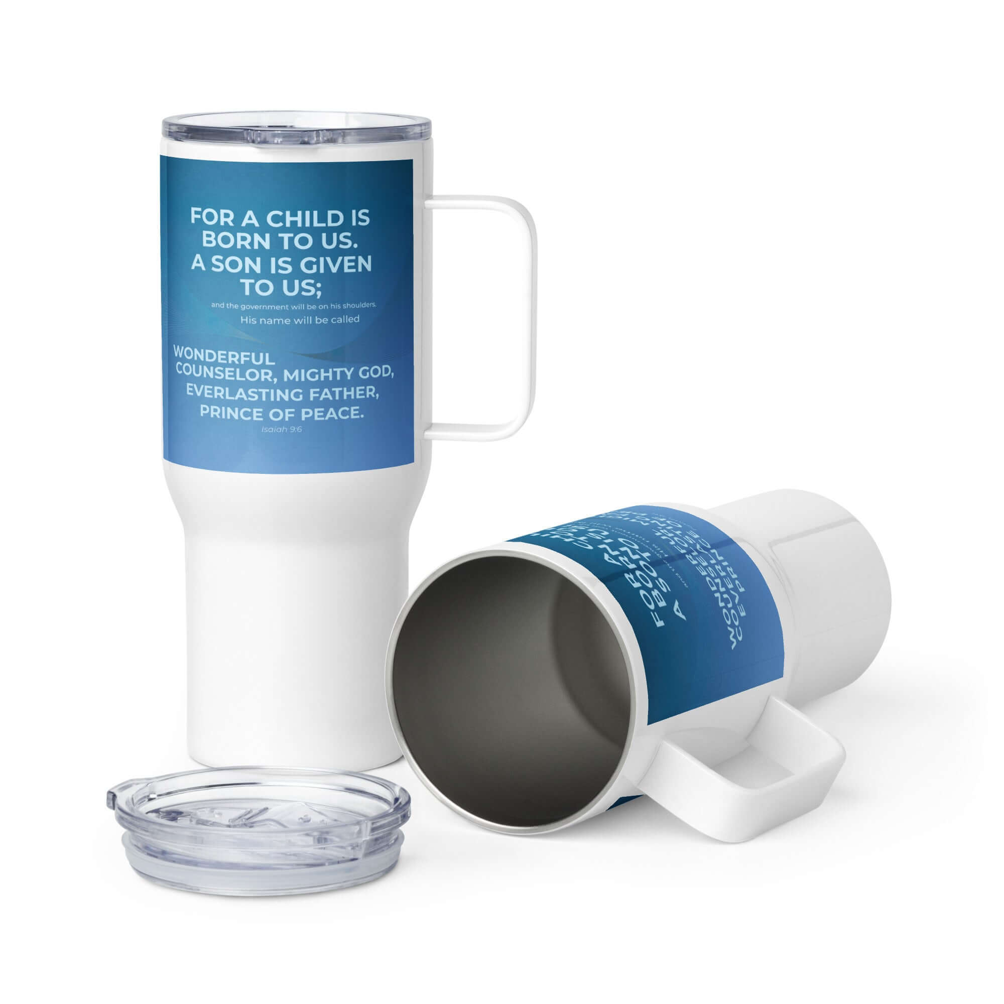 Isaiah 9:6 Bible Verse, Everlasting Father Travel Mug with a Handle Default Title