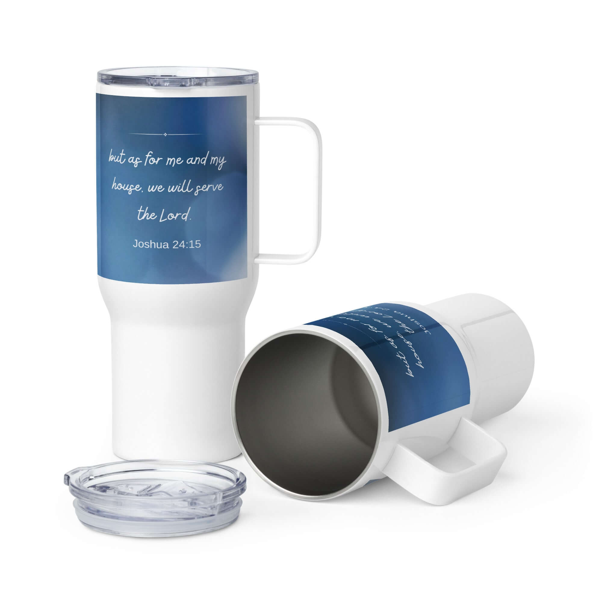 Joshua 24:15 Bible Verse, choose today Travel Mug with a Handle Default Title