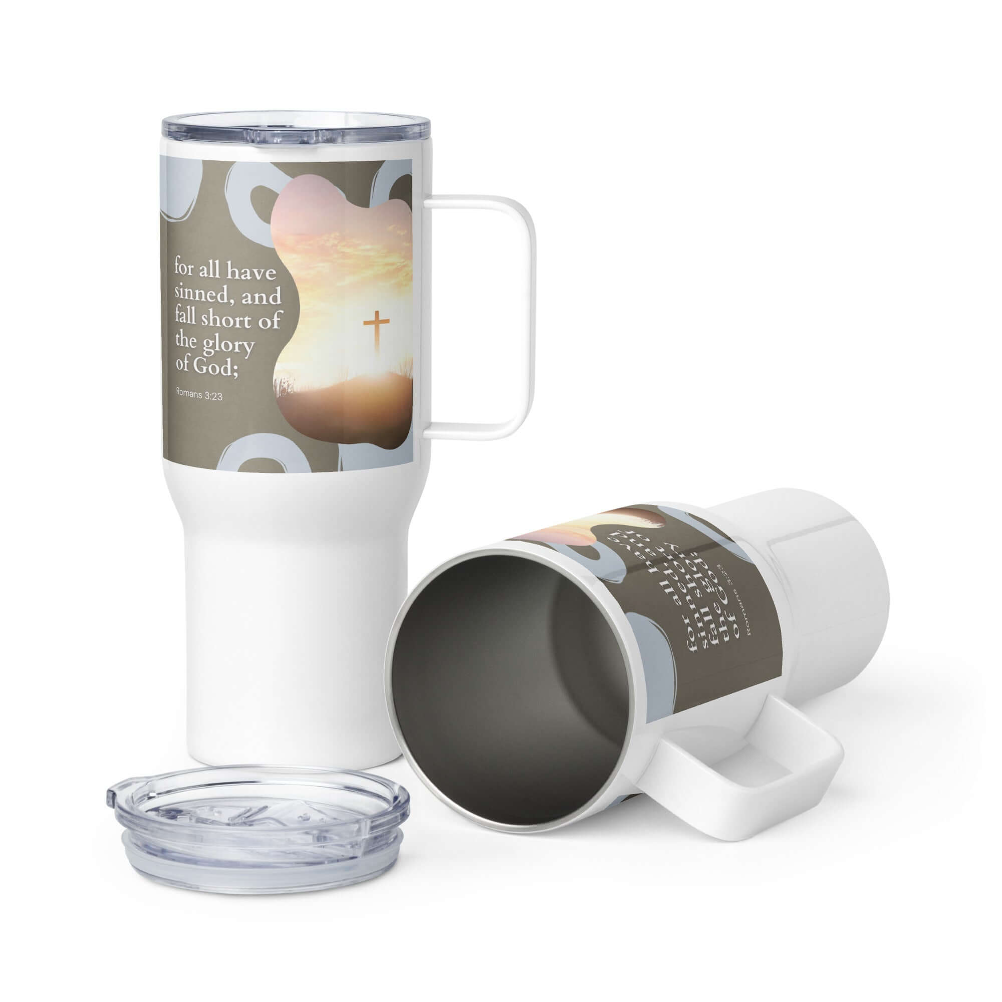 Romans 3:23 Bible Verse, the glory Travel Mug with a Handle Default Title
