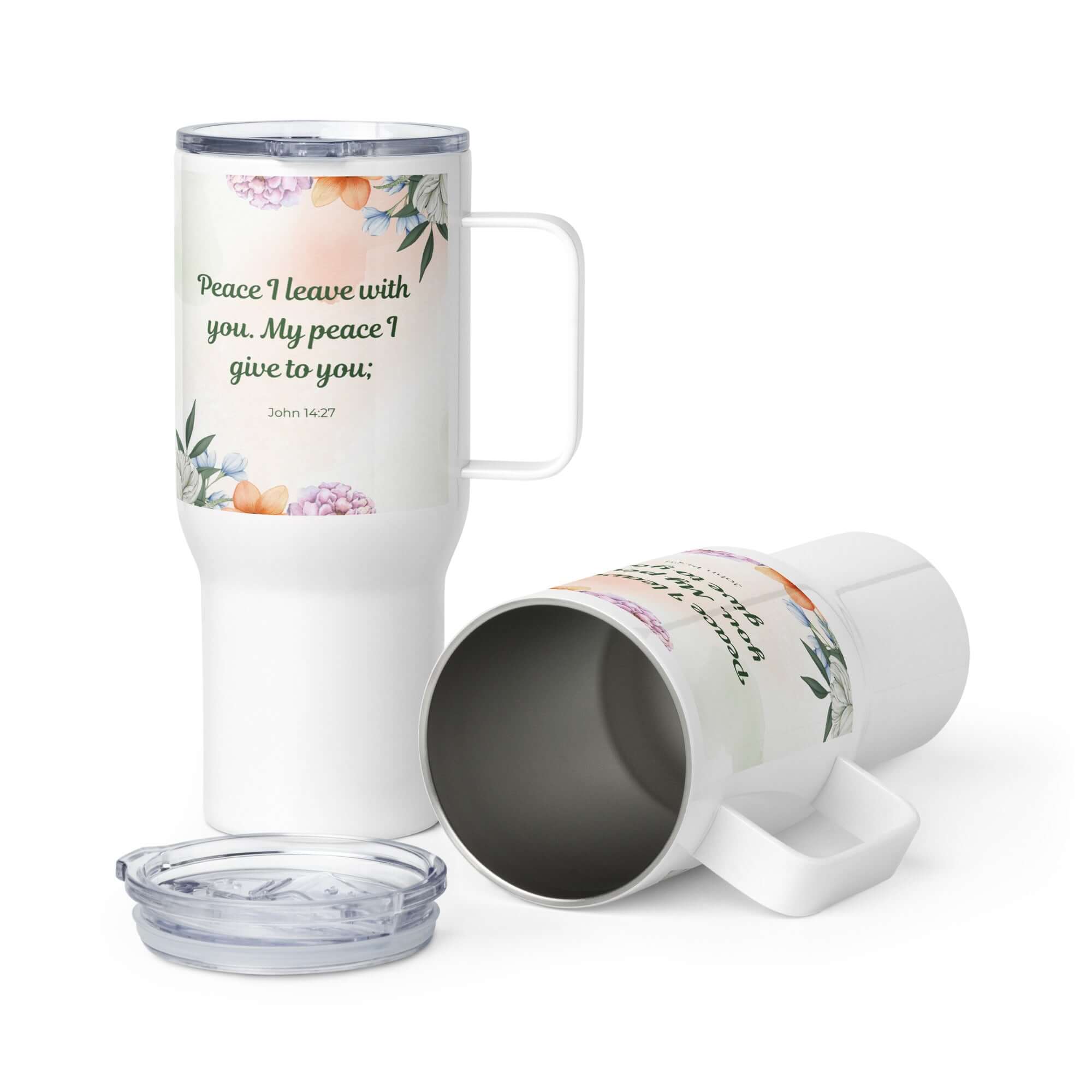 John 14:27 Bible Verse, with you Travel Mug with a Handle Default Title