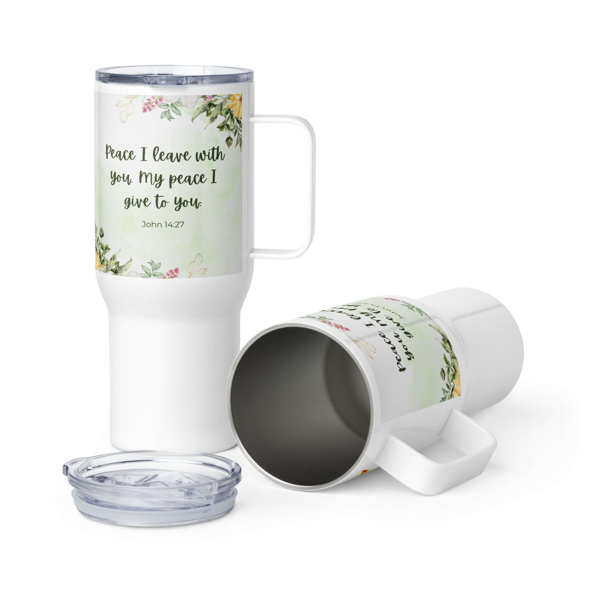 John 14:27 Bible Verse, My peace Travel Mug with a Handle Default Title