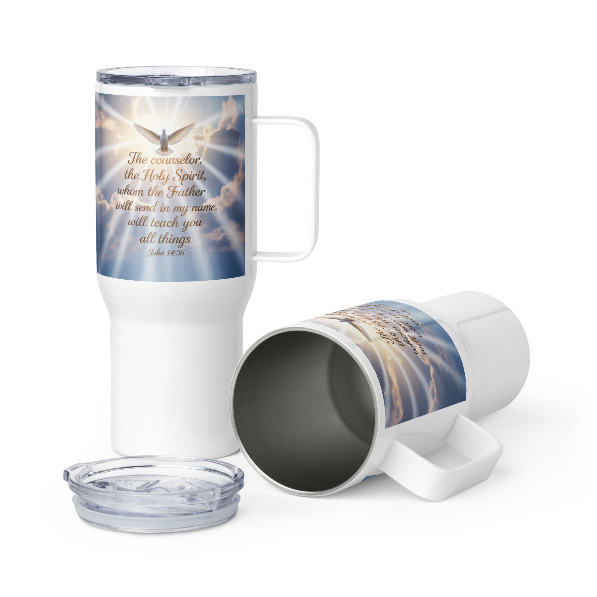 John 14:26 Bible Verse Father Travel Mug with a Handle Default Title