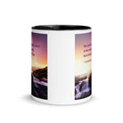 1 Corinthians 2:5 Bible Verse, power of God White Ceramic Mug with Color Inside