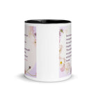 Isaiah 53:5 Bible Verse, by his wounds White Ceramic Mug with Color Inside