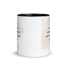Romans 3:23 Bible Verse, fall short White Ceramic Mug with Color Inside