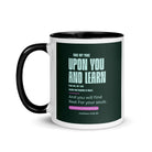Matthew 11:29-30 Bible Verse, I am gentle White Ceramic Mug with Color Inside