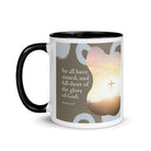 Romans 3:23 Bible Verse, the glory White Ceramic Mug with Color Inside