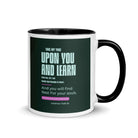 Matthew 11:29-30 Bible Verse, I am gentle White Ceramic Mug with Color Inside Black 11 oz