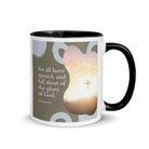 Romans 3:23 Bible Verse, the glory White Ceramic Mug with Color Inside Black 11 oz