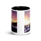1 Corinthians 2:5 Bible Verse, power of God White Ceramic Mug with Color Inside