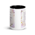 Isaiah 53:5 Bible Verse, by his wounds White Ceramic Mug with Color Inside