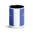 Matthew 11:29-30 Bible Verse, Take my yoke White Ceramic Mug with Color Inside